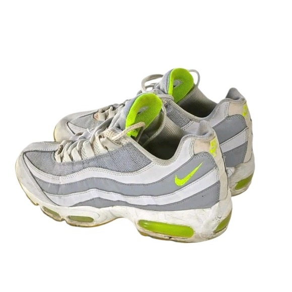 Nike Air Max 95 Mens Athletic Shoes Size 9 White Volt 609048 138